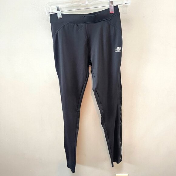 Karrimor Black Running Tights With Zippered Pockets & Reflective Stripes Activew - Picture 1 of 6